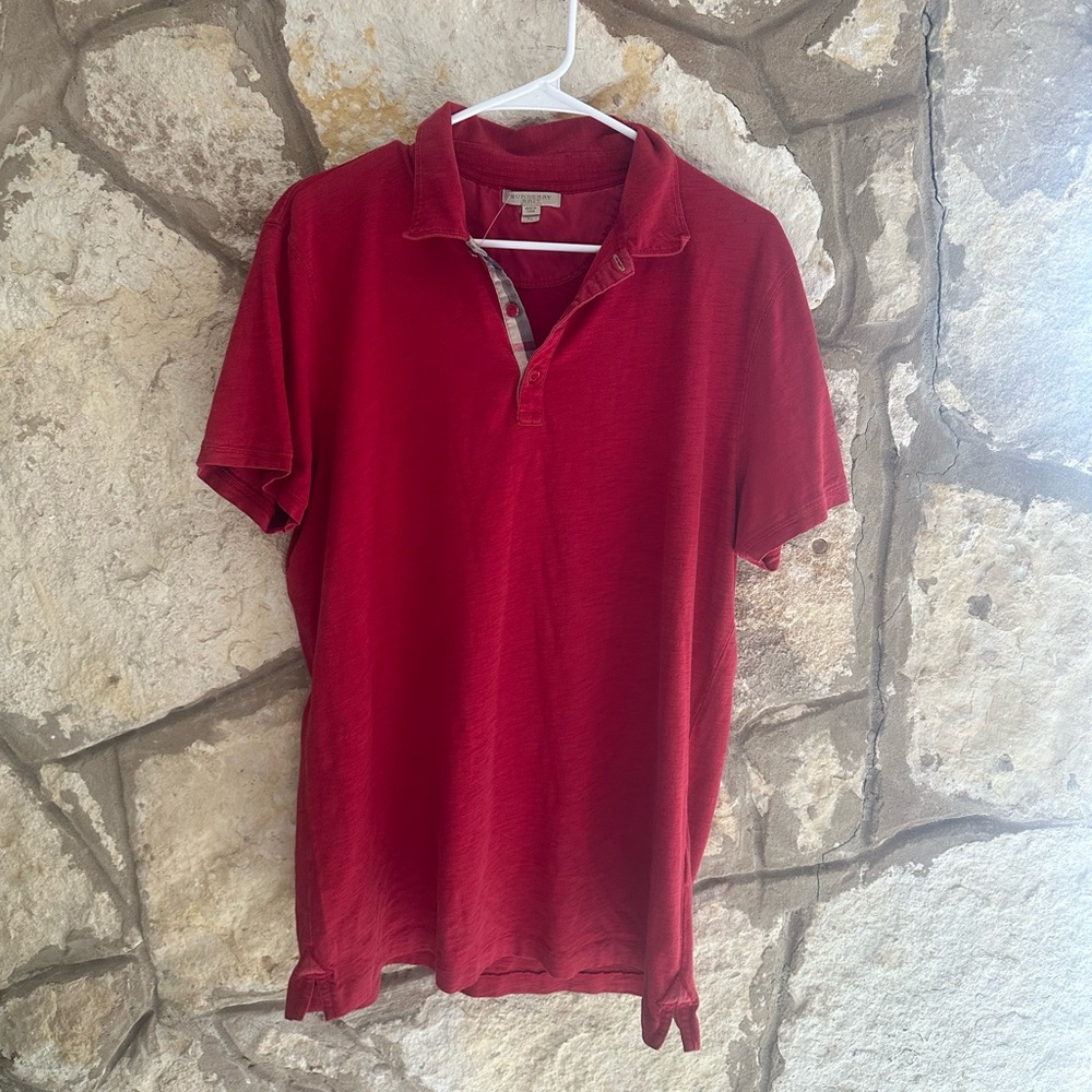 Burberry Red Polo Shirt